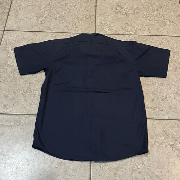 Vintage Daishu Kangaroo Men's: M Short Sleeve Casual Button Down Navy Blue - Picture 4 of 5